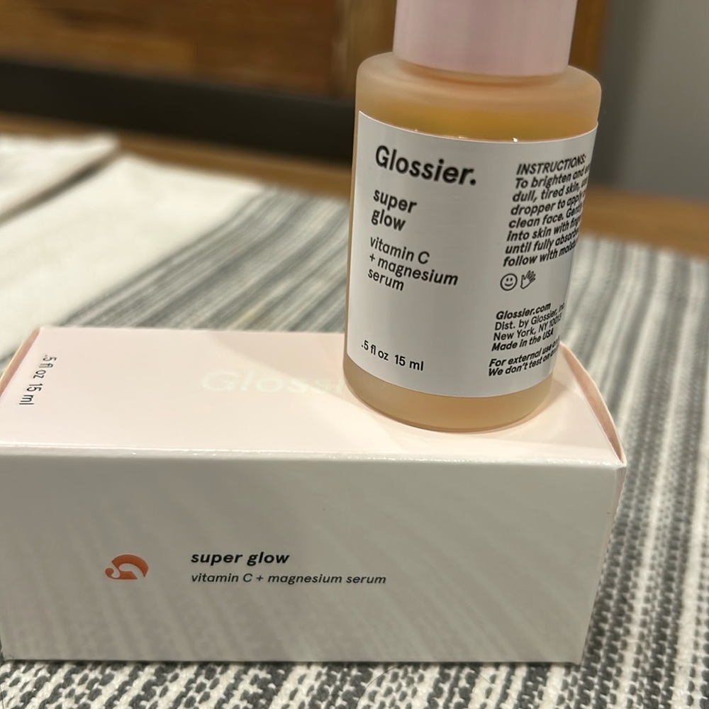 Glossier super glow- magnesium and vitamins serum.